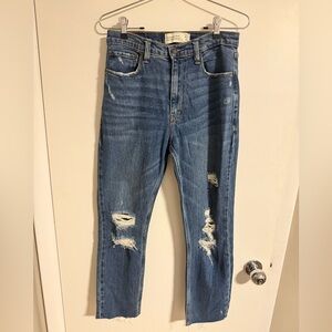 Abercrombie Mom Jeans.  Ankle length.  Size 4